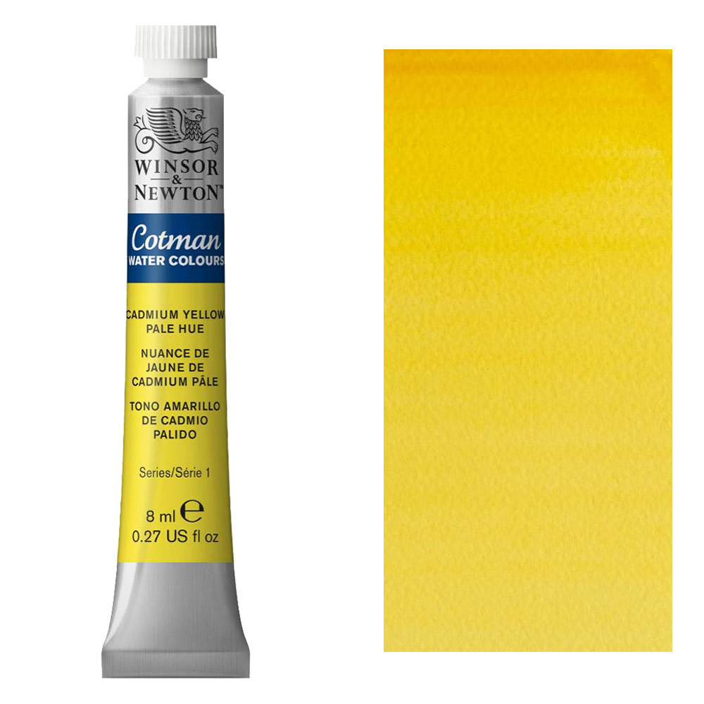 Winsor & Newton Cotman Watercolour 8ml Cadmium Yellow Pale Hue