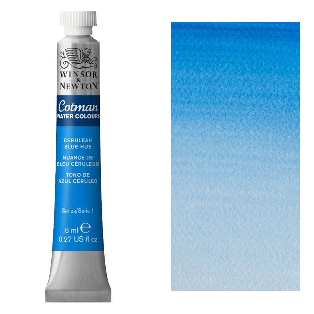 Winsor & Newton Cotman Watercolour 8ml Cerulean Blue Hue