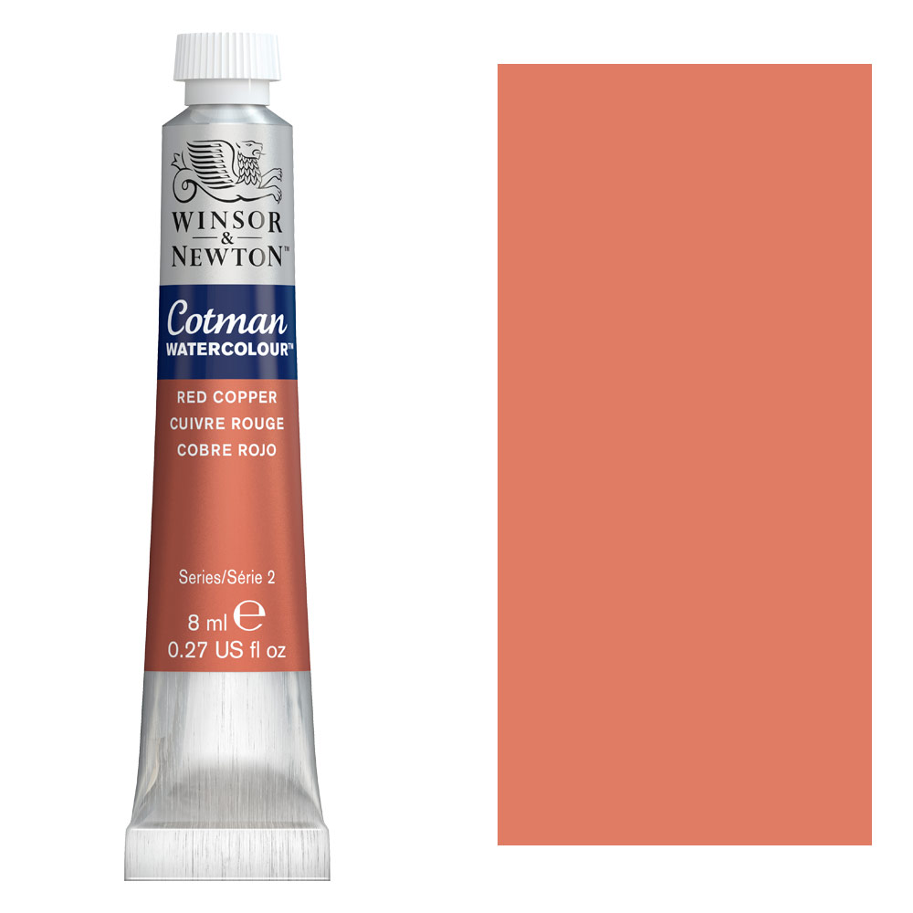 Winsor & Newton Cotman Watercolour 8ml Red Copper