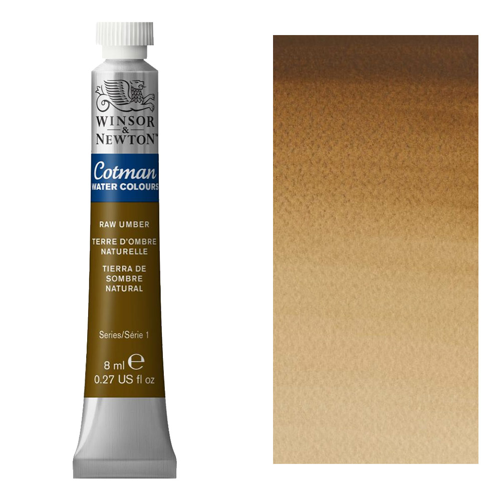 Winsor & Newton Cotman Watercolour 8ml Raw Umber