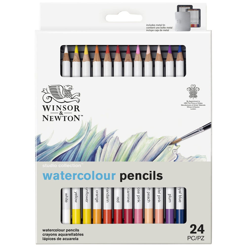 Winsor & Newton Studio Collection Watercolour Pencil 24 Set