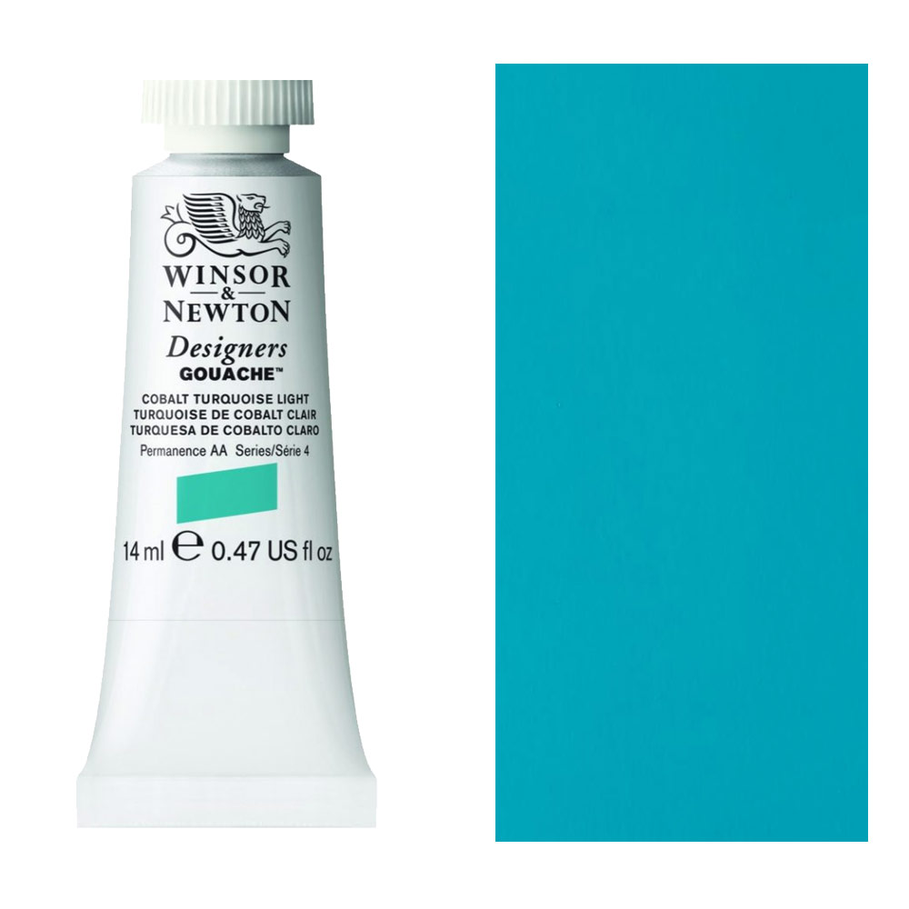 Winsor & Newton Designers' Gouache Colour 14ml S4 - Cobalt Turquoise Light