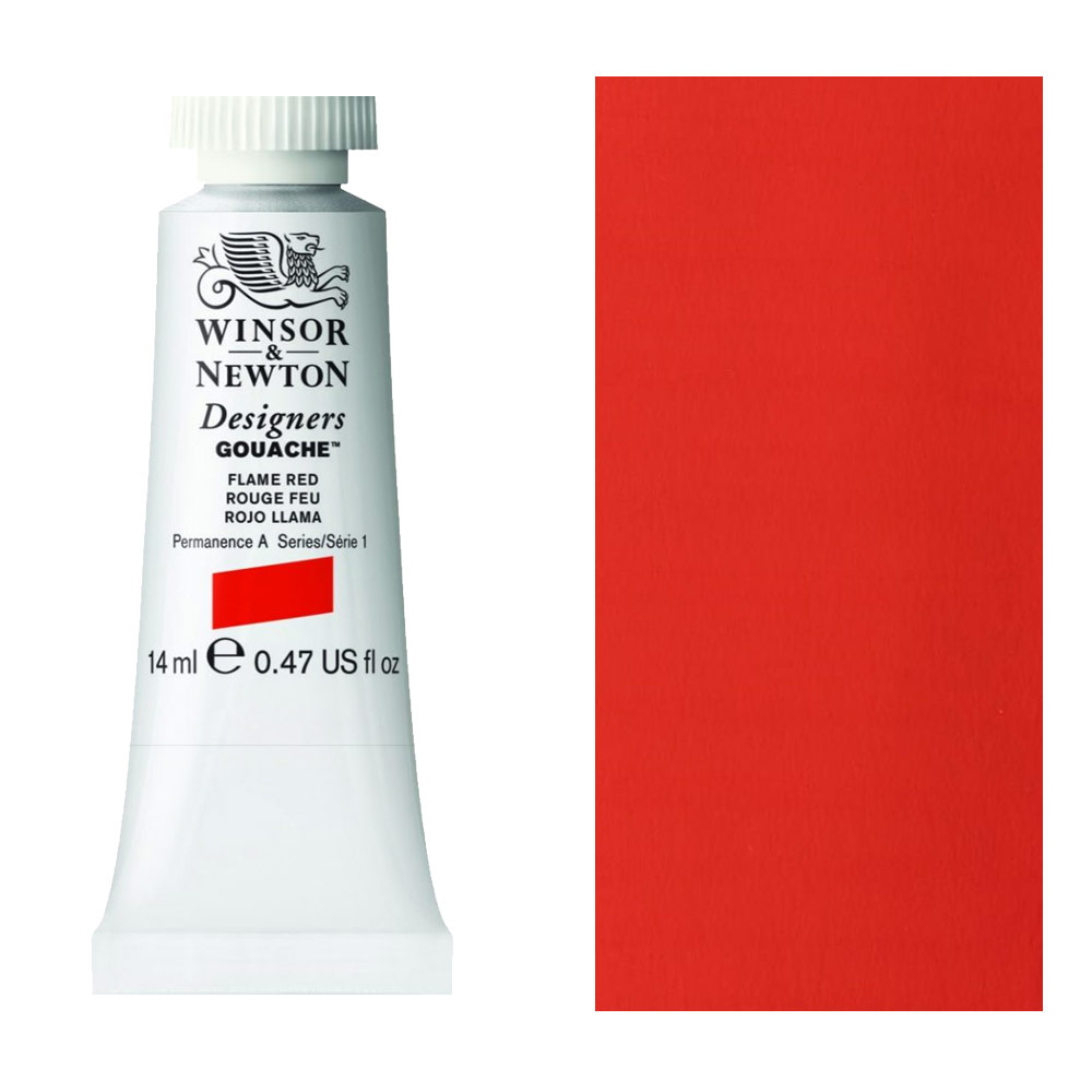 Winsor & Newton Designers' Gouache 14ml Flame Red