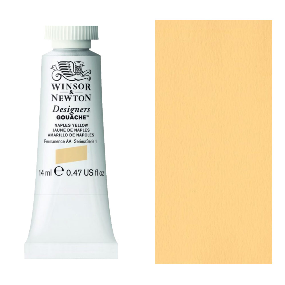 Winsor & Newton Designers' Gouache 14ml Naples Yellow