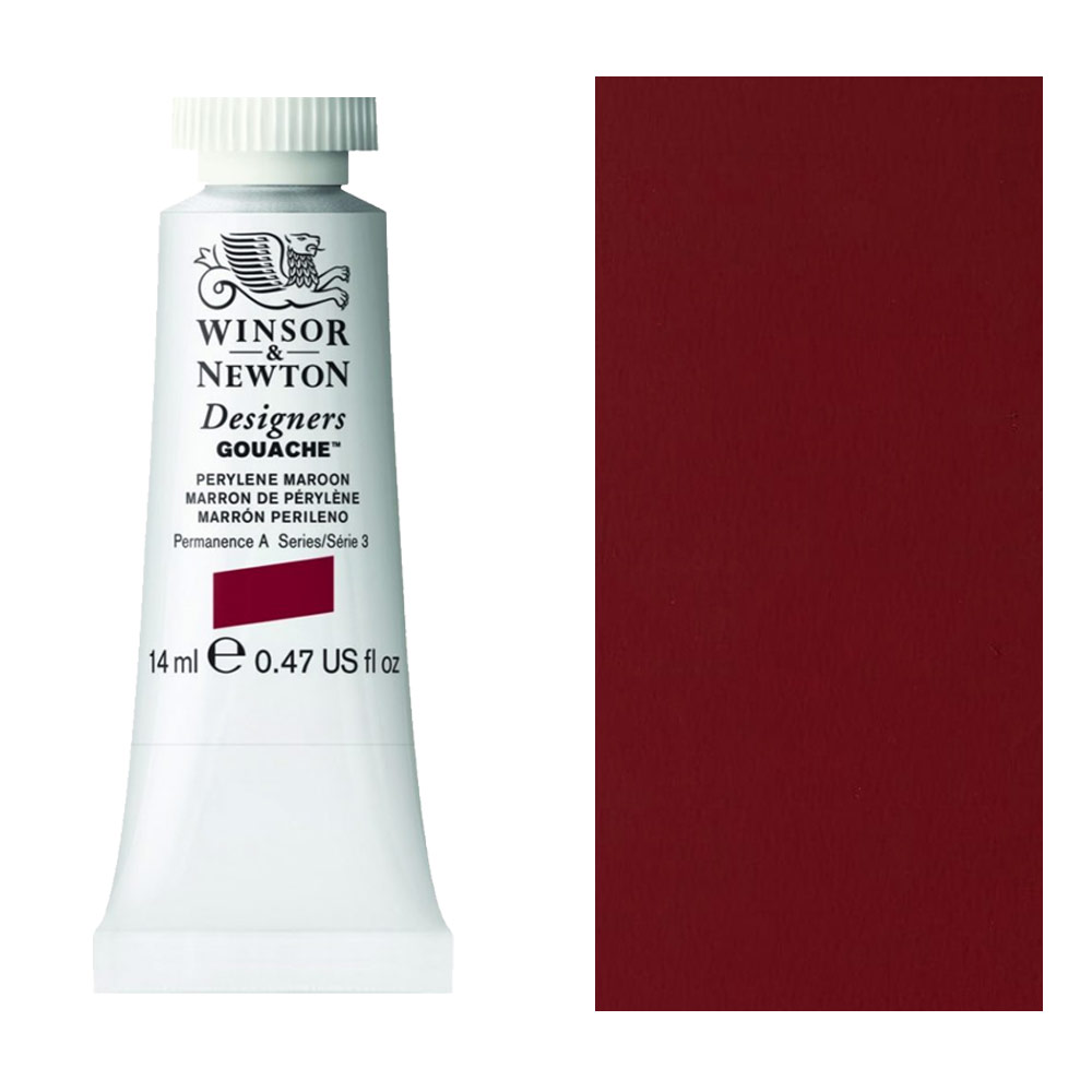 Winsor & Newton Designers' Gouache 14ml Perylene Maroon