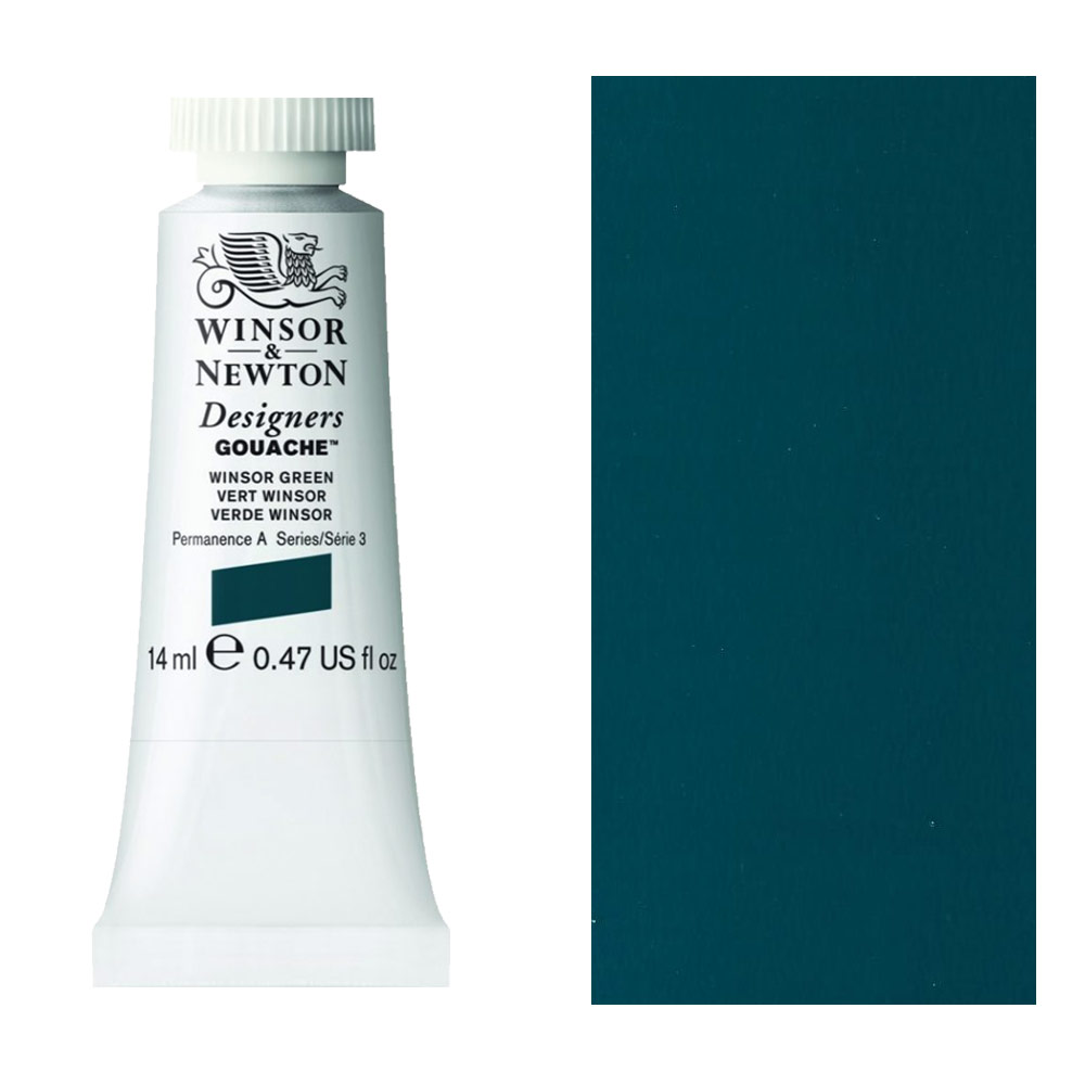 Winsor & Newton Designers' Gouache 14ml Winsor Green