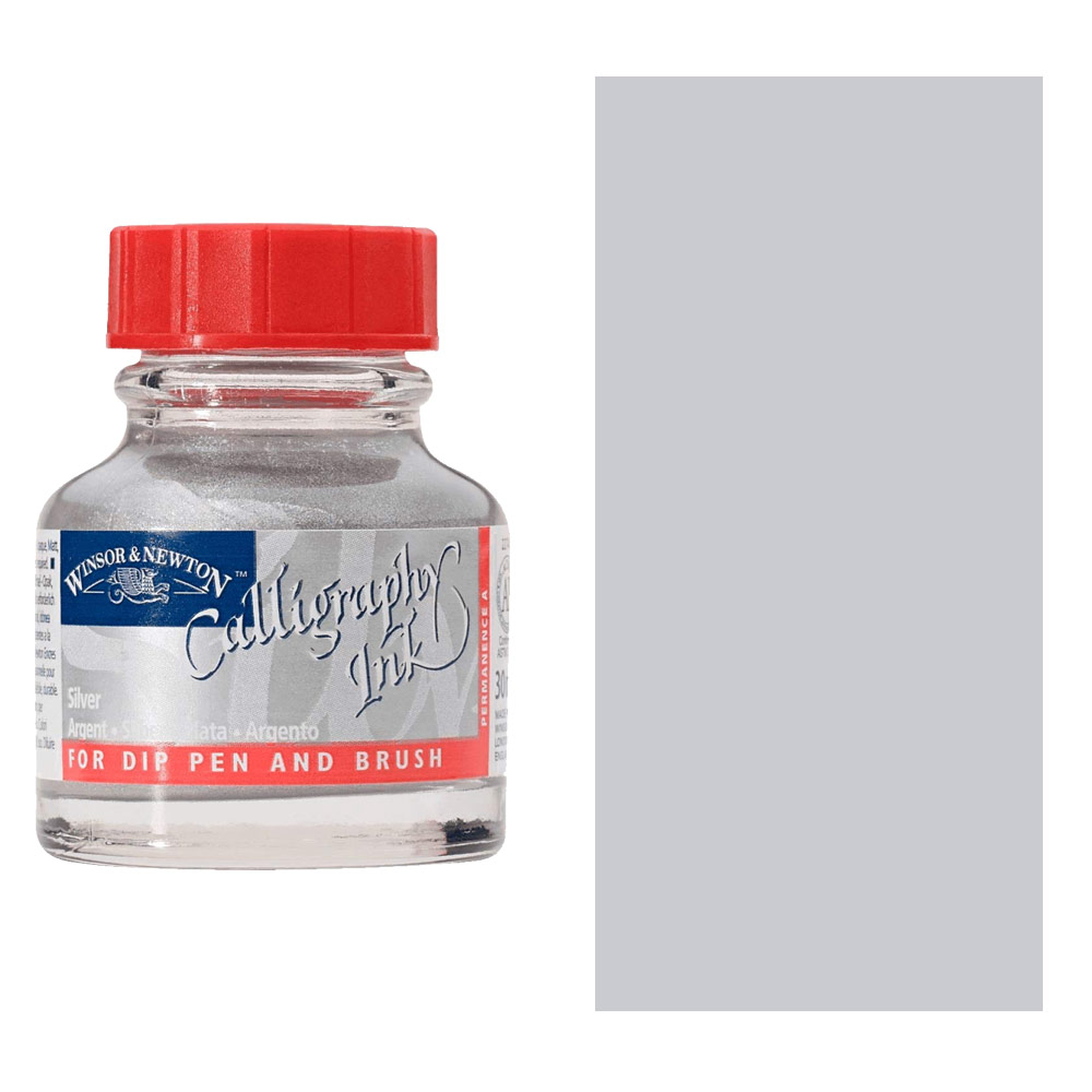Winsor & Newton Calligraphy Ink 30ml Silver
