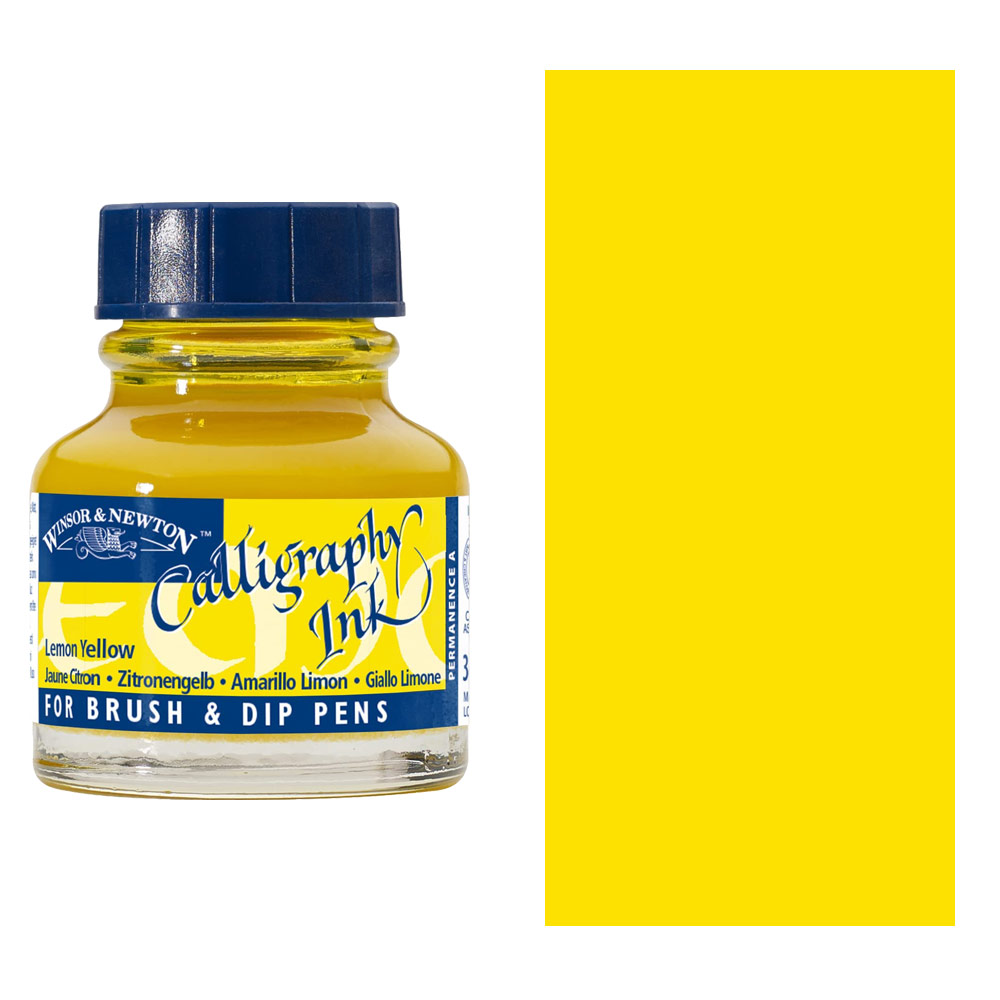 Winsor & Newton Calligraphy Ink 30ml Lemon Yellow