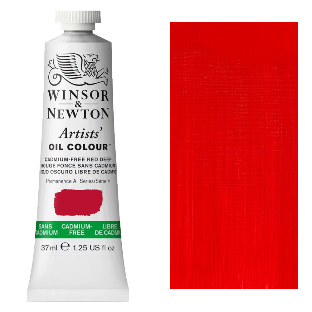 WInsor & Newton Artists' Oil Colour 37ml Cadmium-Free Red Deep