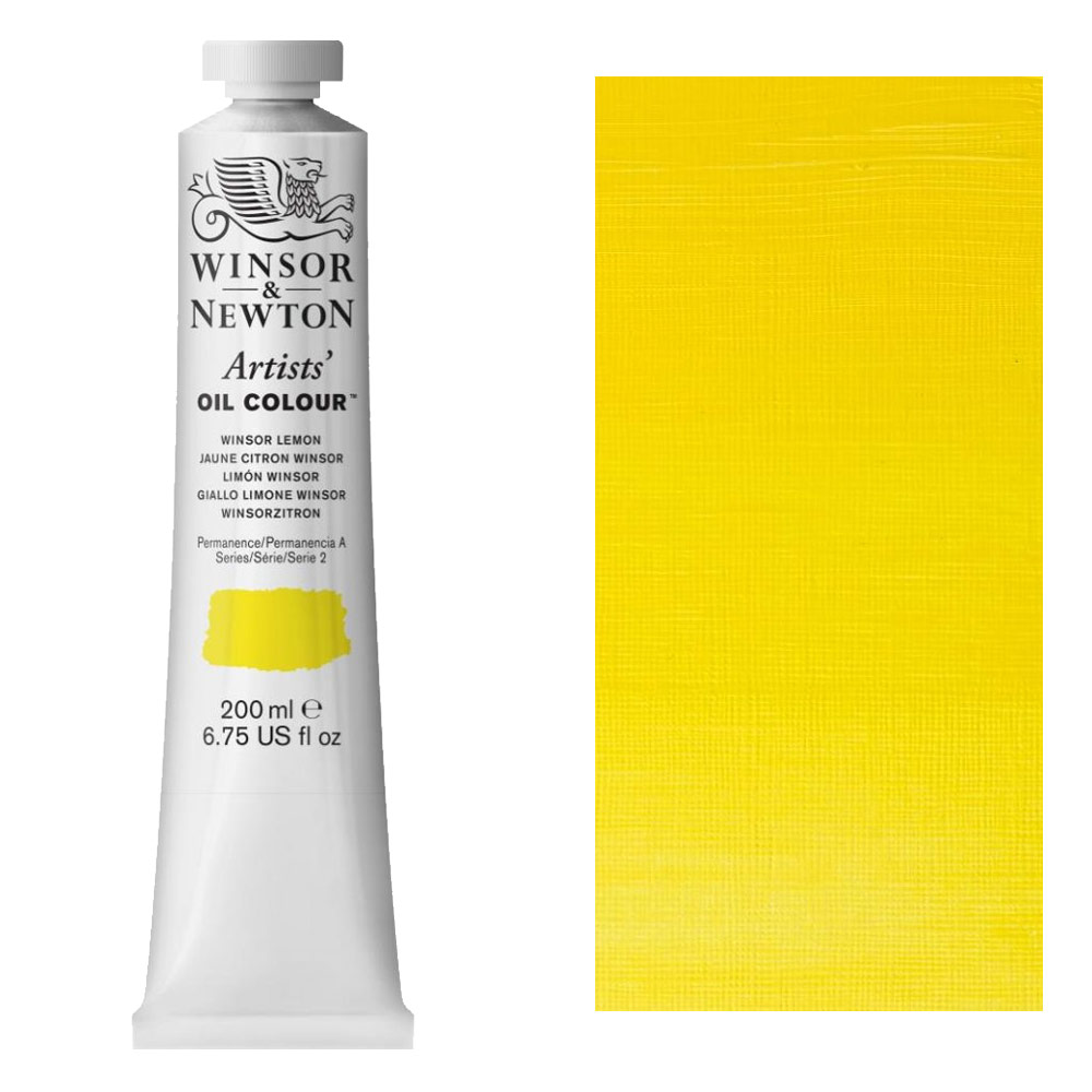 Winsor & Newton Artists' Oil Colour 200ml Winsor Lemon
