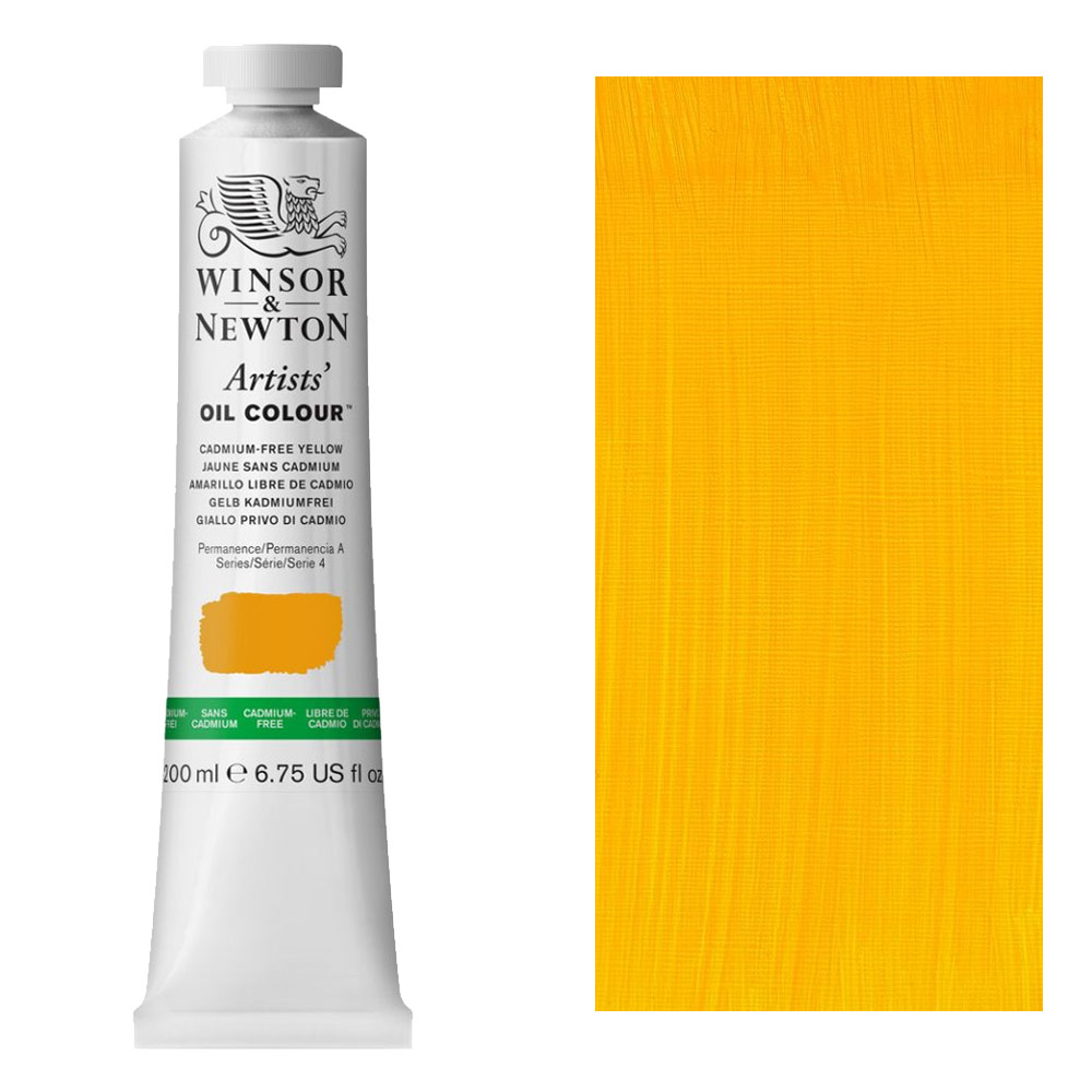 Winsor & Newton Artists' Oil Colour 200ml Cadmium-Free Yellow