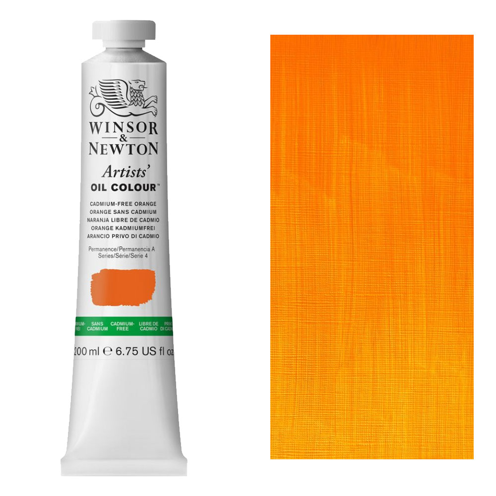 Winsor & Newton Artists' Oil Colour 200ml Cadmium-Free Orange