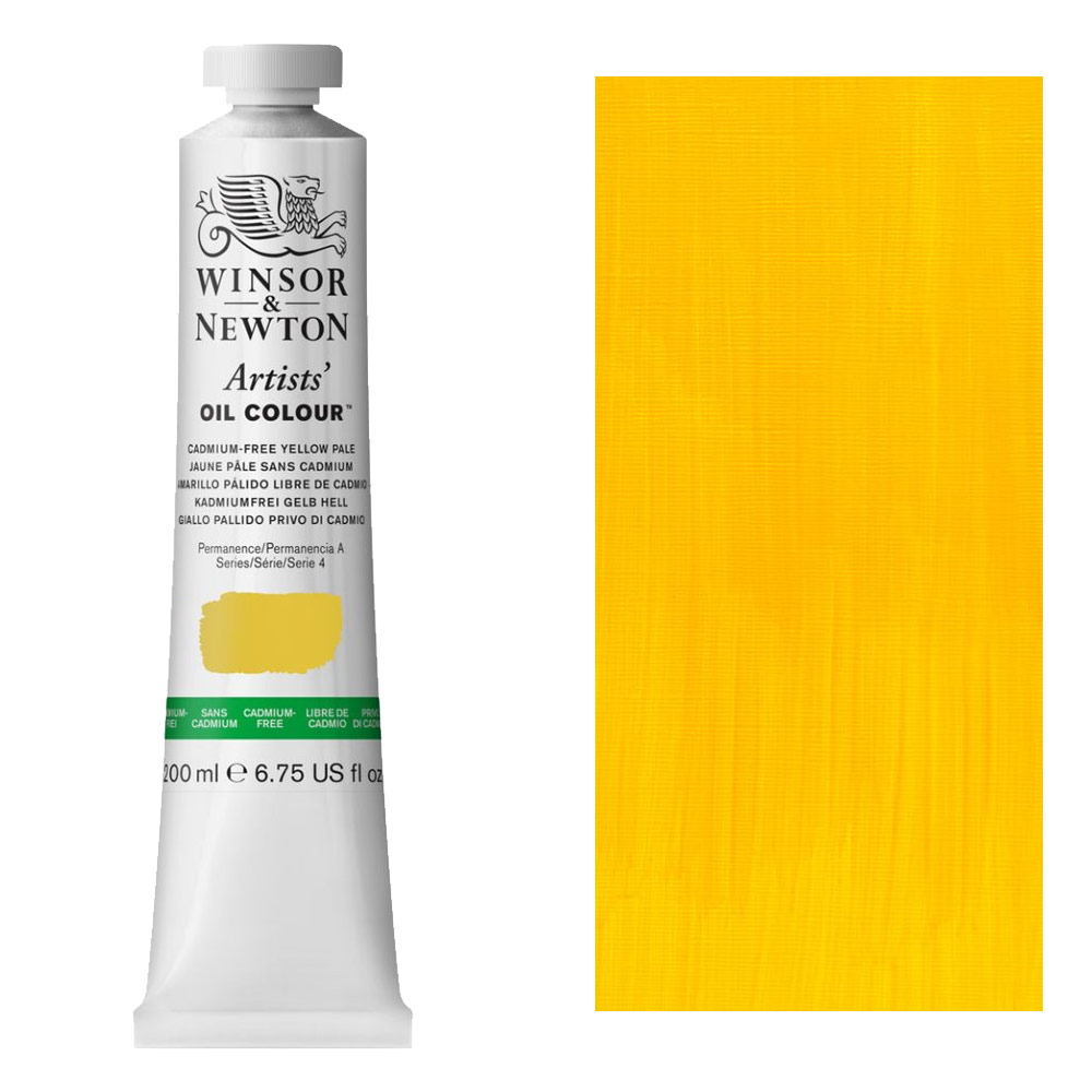 Winsor & Newton Artists' Oil Colour 200ml Cadmium-Free Yellow Pale
