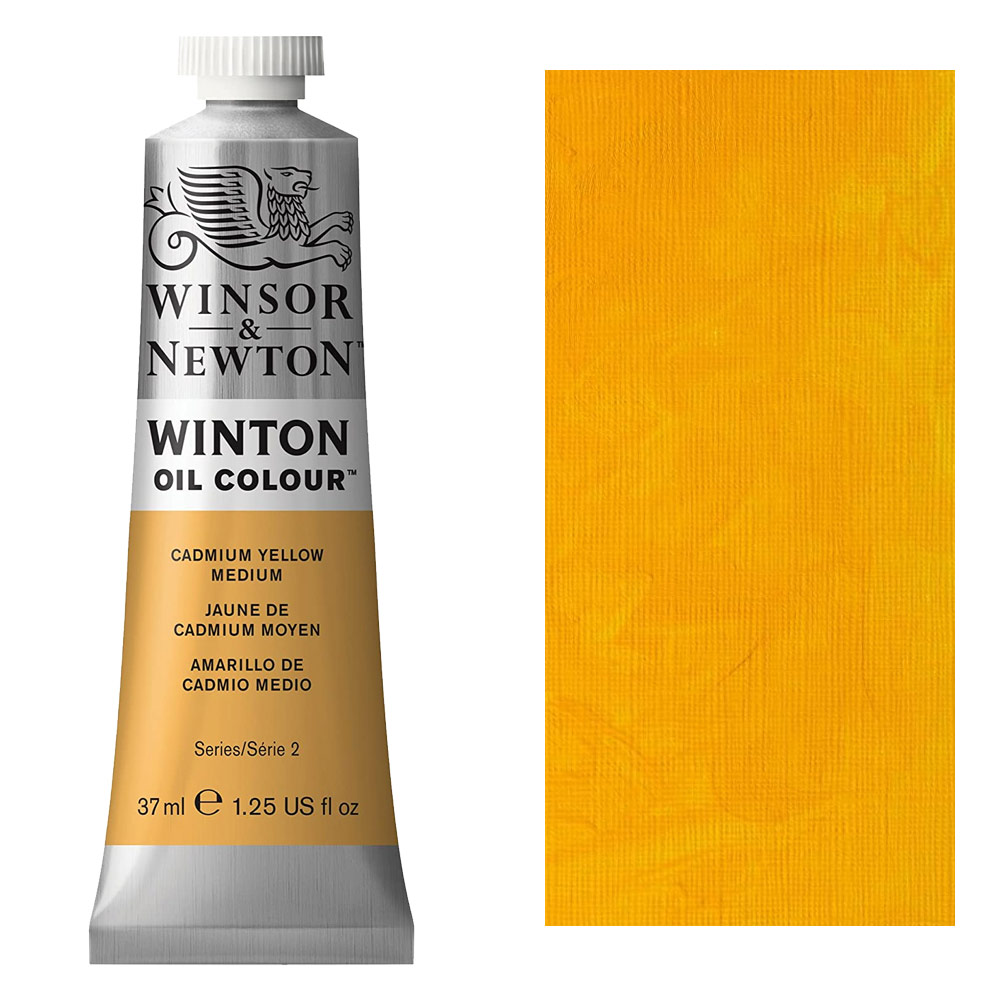 Winsor & Newton Winton Oil Colour 37ml Cadmium Yellow Medium