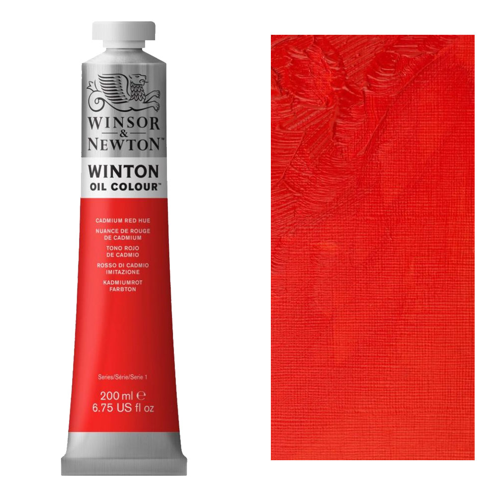 Winsor & Newton Winton Oil Colour 200ml Cadmium Red Hue