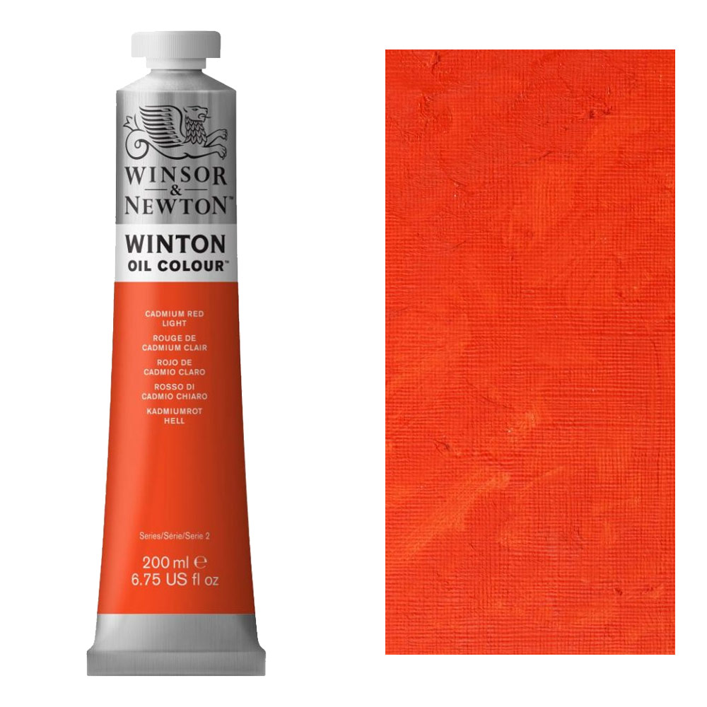 Winsor & Newton Winton Oil Colour 200ml Cadmium Red Light
