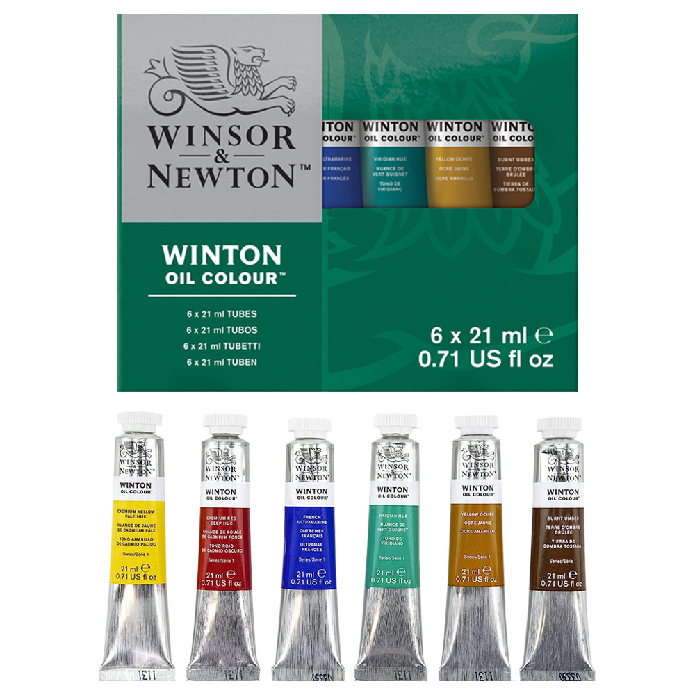 Winsor & Newton Winton Oil Colour 6x21ml Set