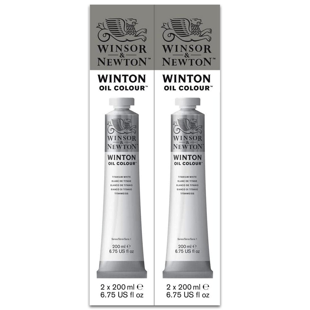 Winsor & Newton : Artists' Oil Paint : 200ml : Titanium White (487)