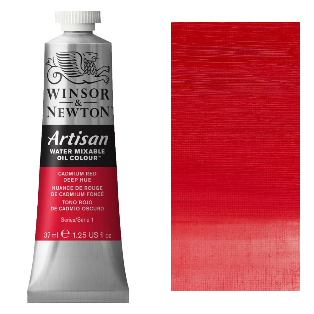 Winsor & Newton Artisan Water Mixable Oil 37ml Cadmium Red Deep Hue