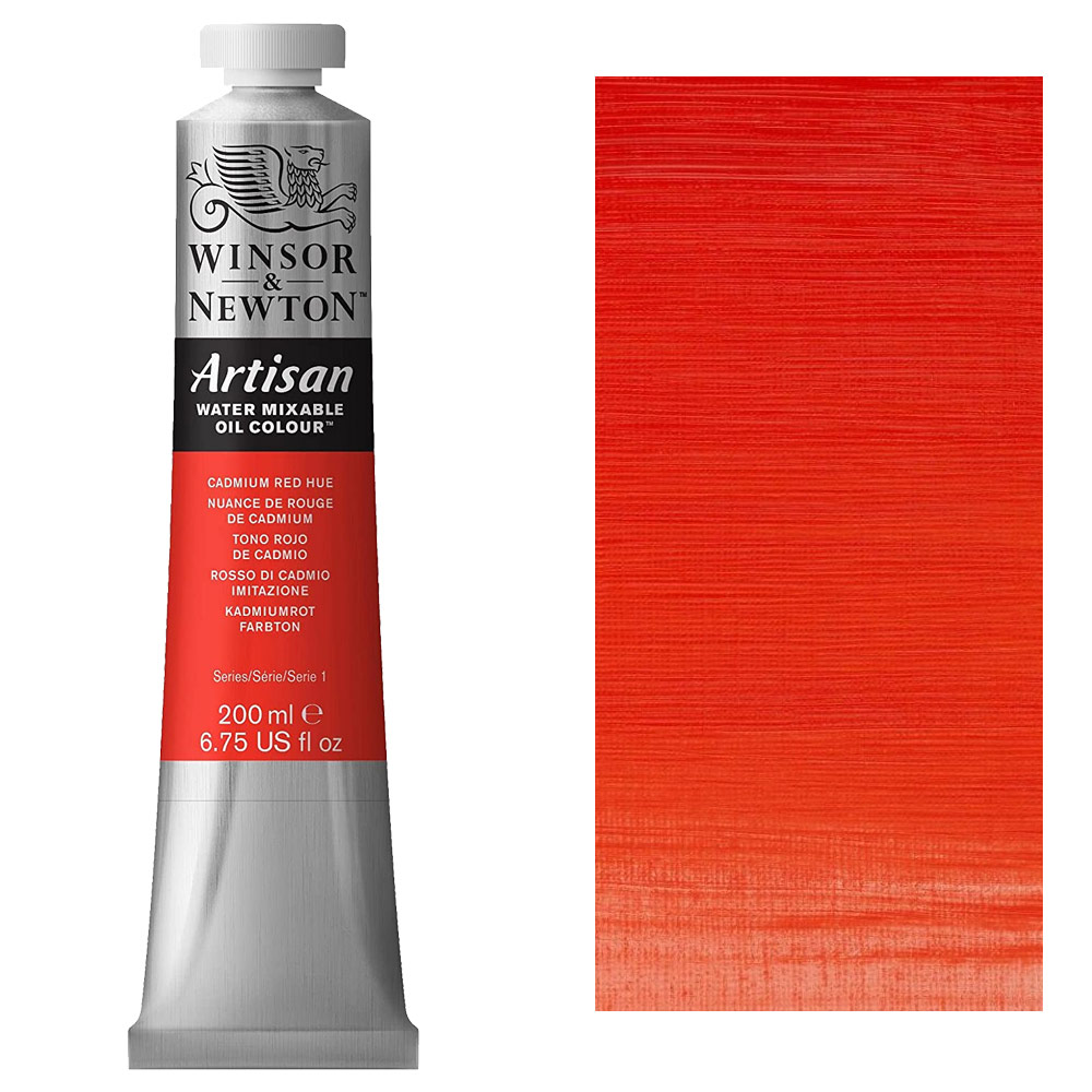 Winsor & Newton Artisan Water Mixable Oil 200ml Cadmium Red Hue