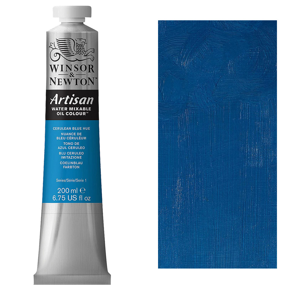 Winsor & Newton Artisan Water Mixable Oil 200ml Cerulean Blue Hue