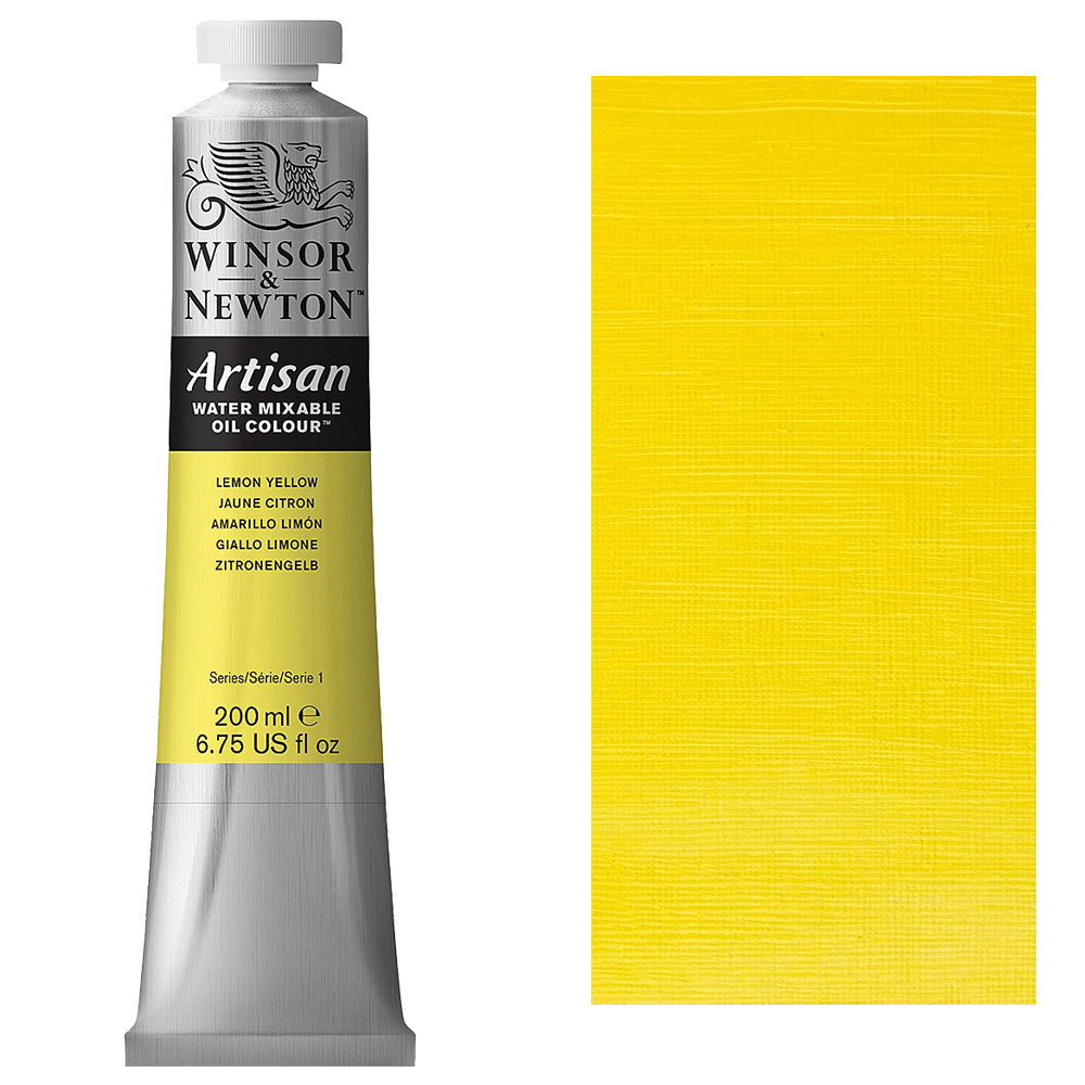 Winsor & Newton Artisan Water Mixable Oil 200ml Lemon Yellow