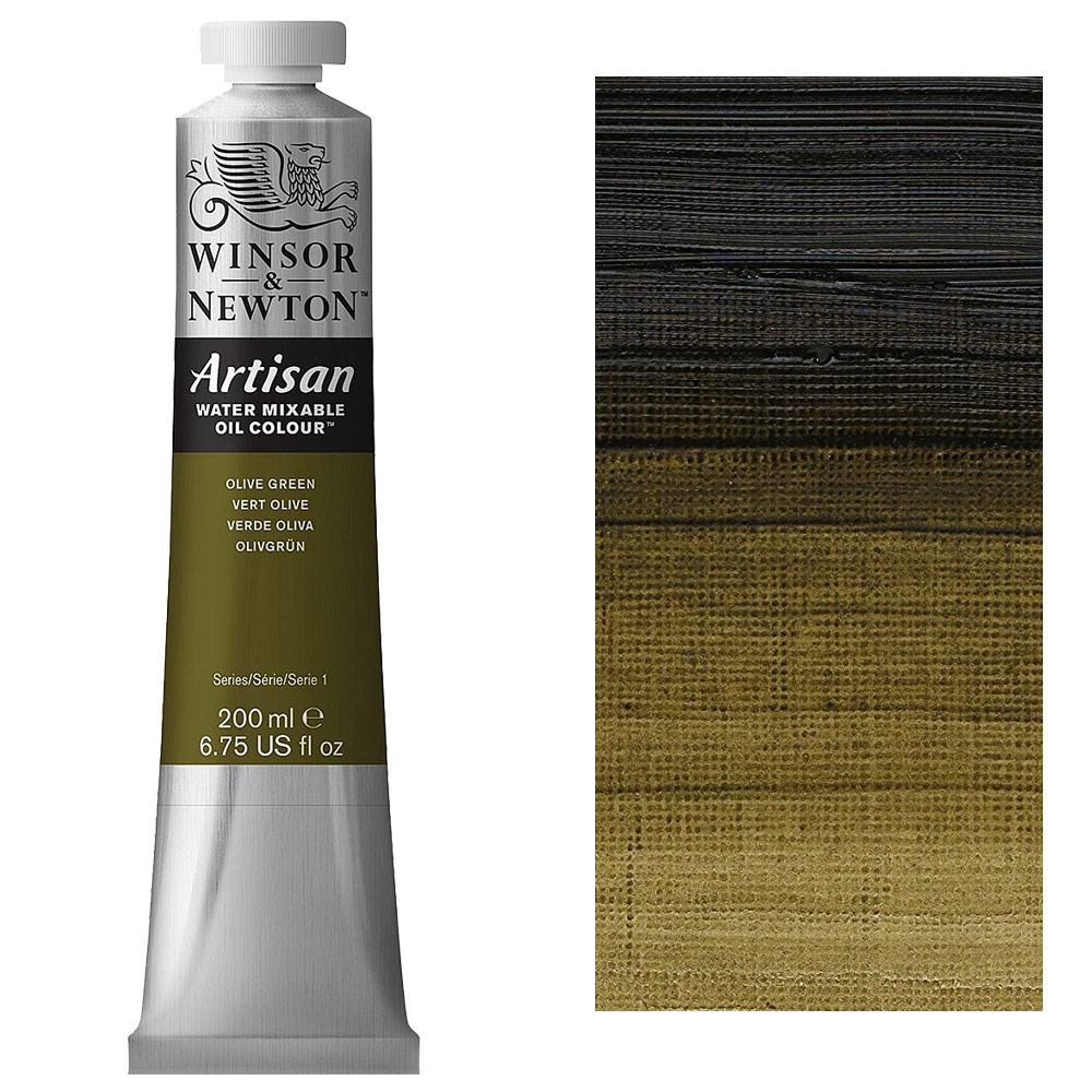 Winsor & Newton Artisan Water Mixable Oil 200ml Olive Green