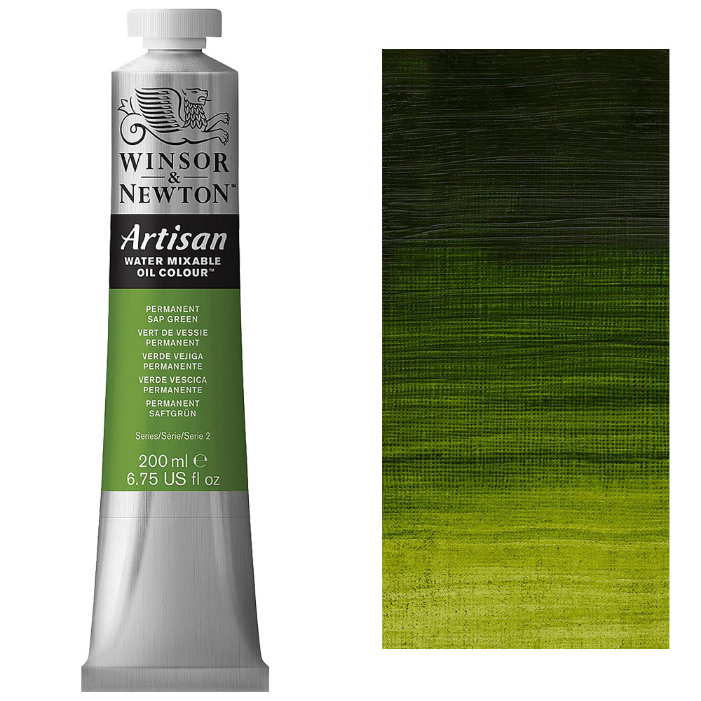 Winsor & Newton Artisan Water Mixable Oil 200ml Permanent Sap Green