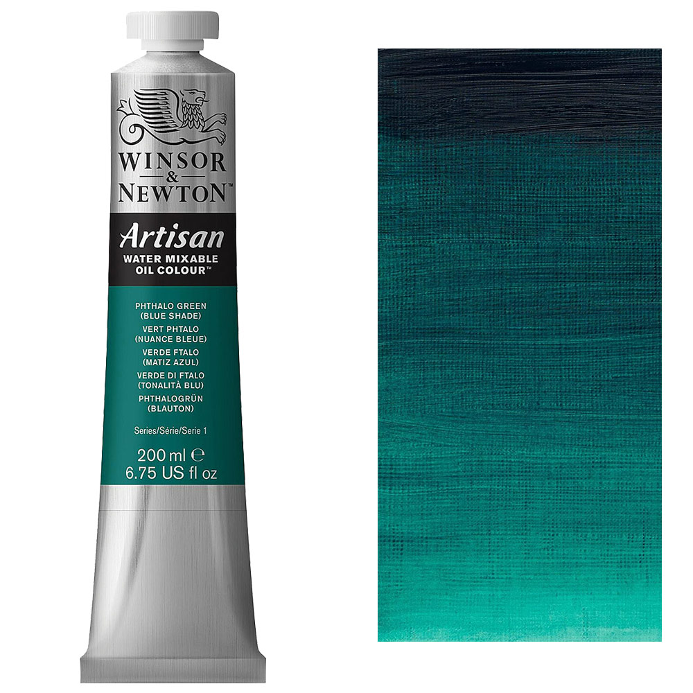 Winsor & Newton Artisan Water Mixable Oil 200ml Phthalo Green (Blue Shade)