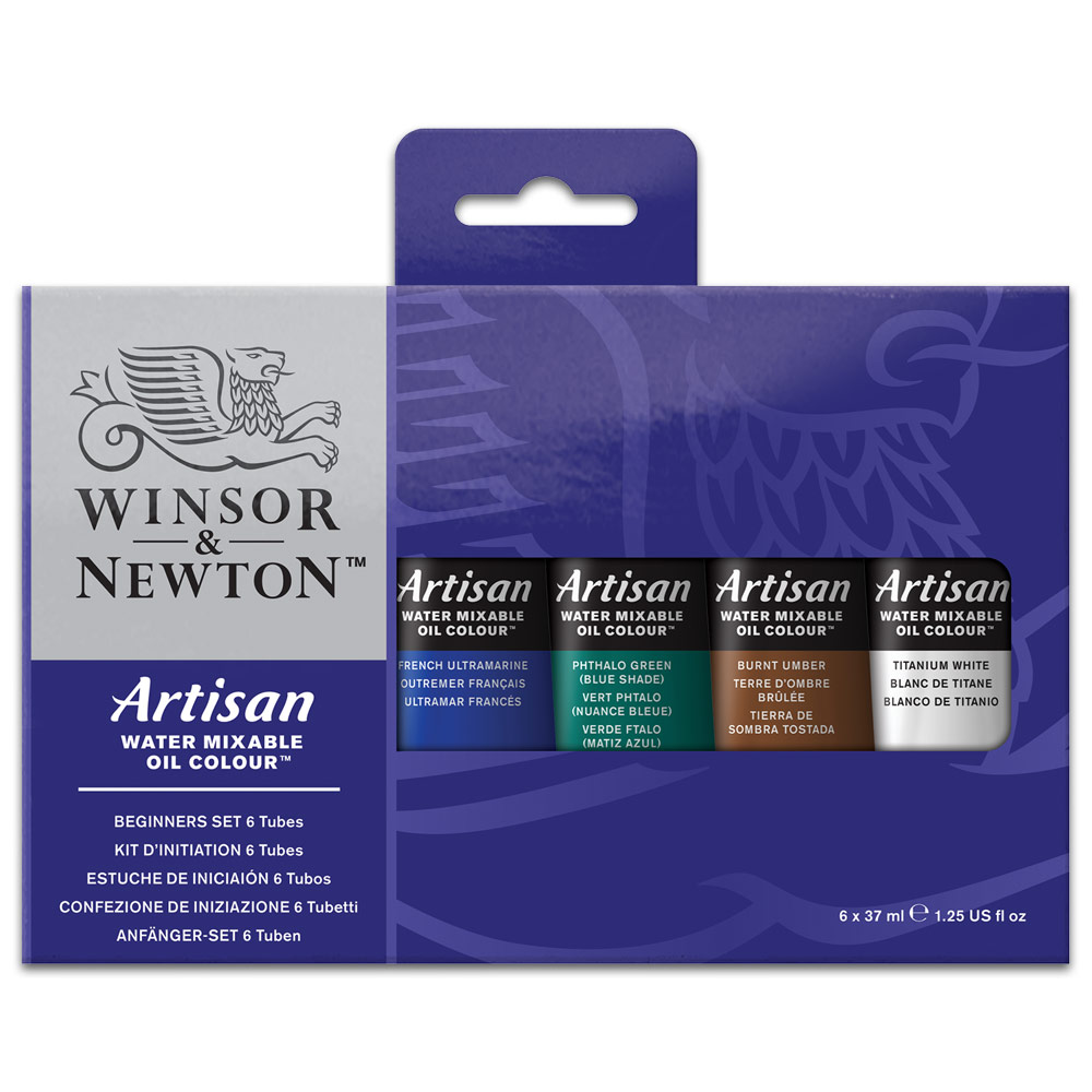 Winsor & Newton Artisan Water Mixable Oil 6 x 37ml Set Beginners