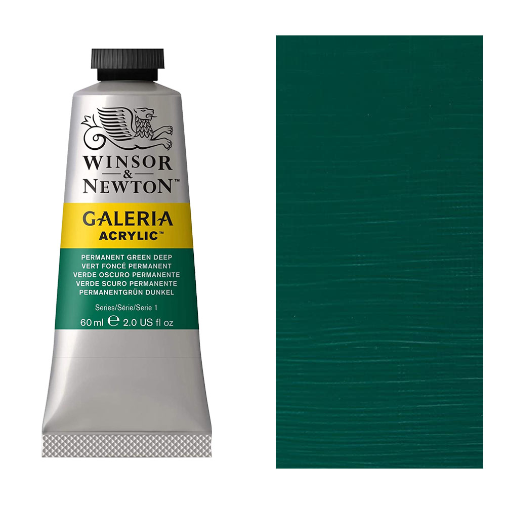 Winsor & Newton Galeria Acrylic 60ml Permanent Green Deep