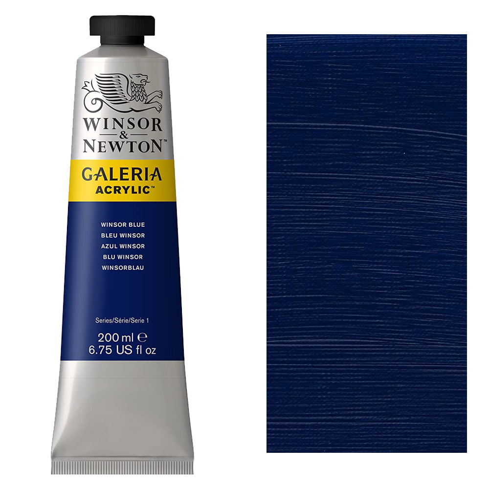 What are the primary colours in Winsor & Newton acrylics ranges?
