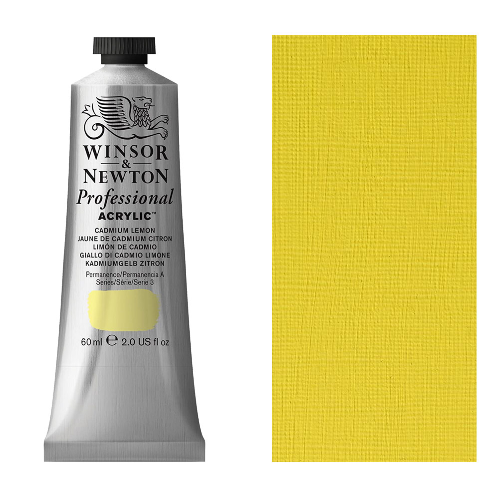Winsor & Newton Professional Acrylic 60ml Cadmium Lemon
