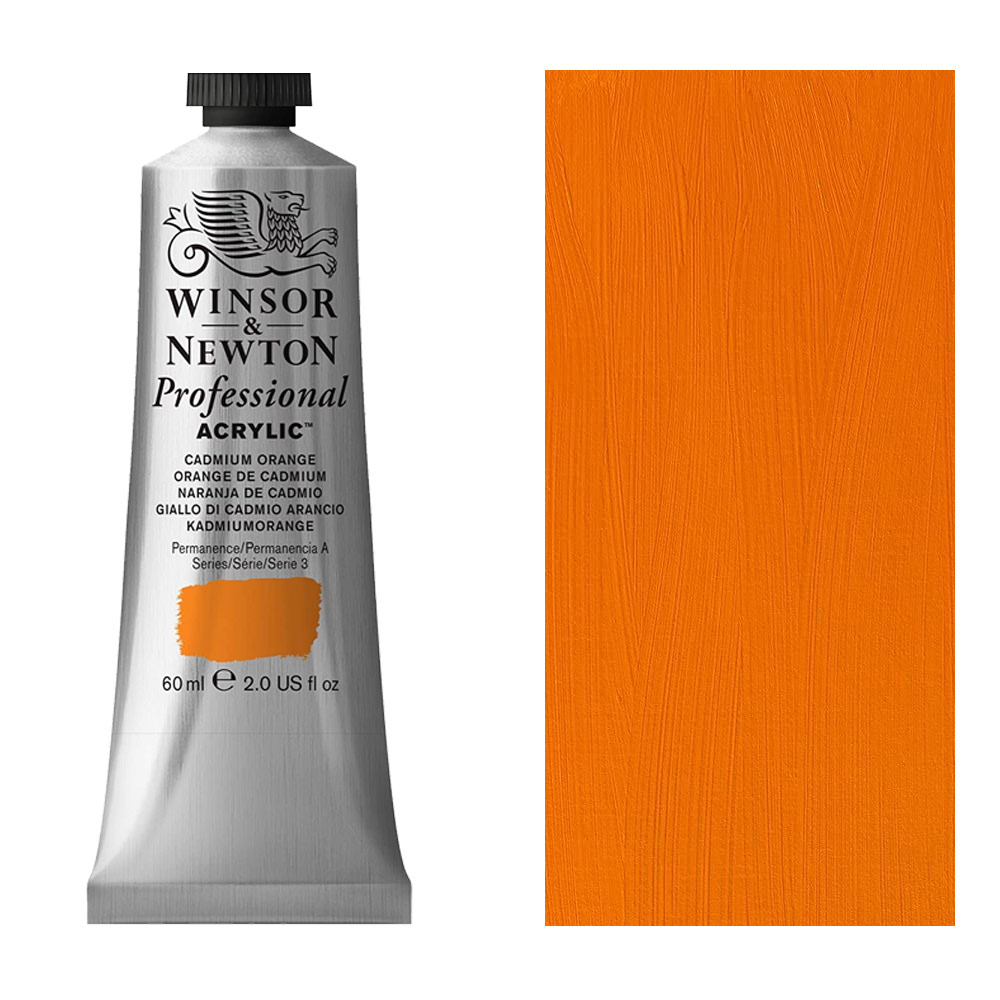 Winsor & Newton Professional Acrylic 60ml Cadmium Orange