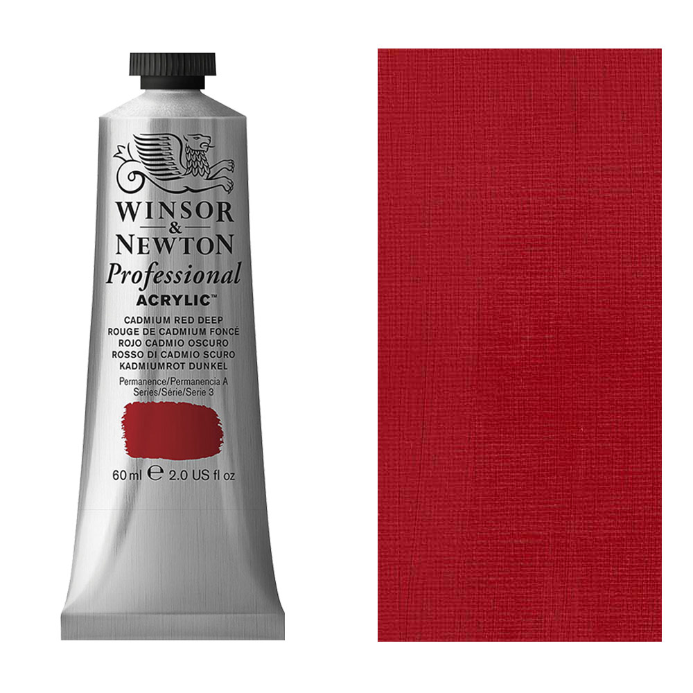Winsor & Newton Professional Acrylic 60ml Cadmium Red Deep