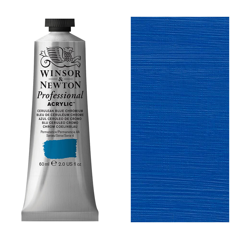 Phoenix Artist's Acrylic Paint, Cerulean Blue Hue, 120 ml