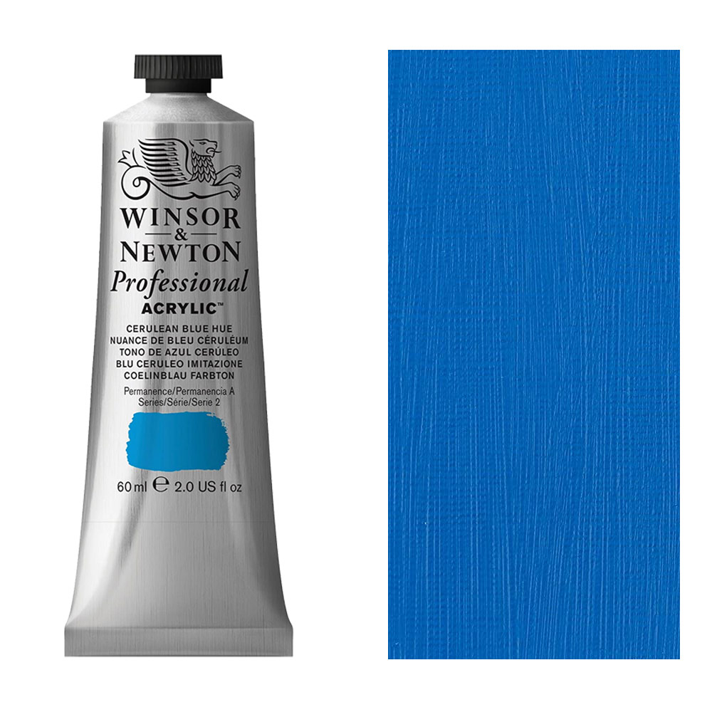 Winsor & Newton Professional Acrylic 60ml Cerulean Blue Hue