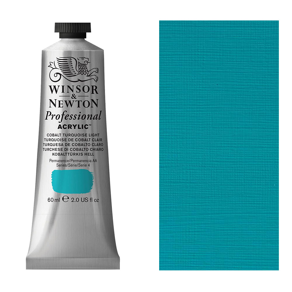 Winsor & Newton Professional Acrylic 60ml Cobalt Turquoise Light