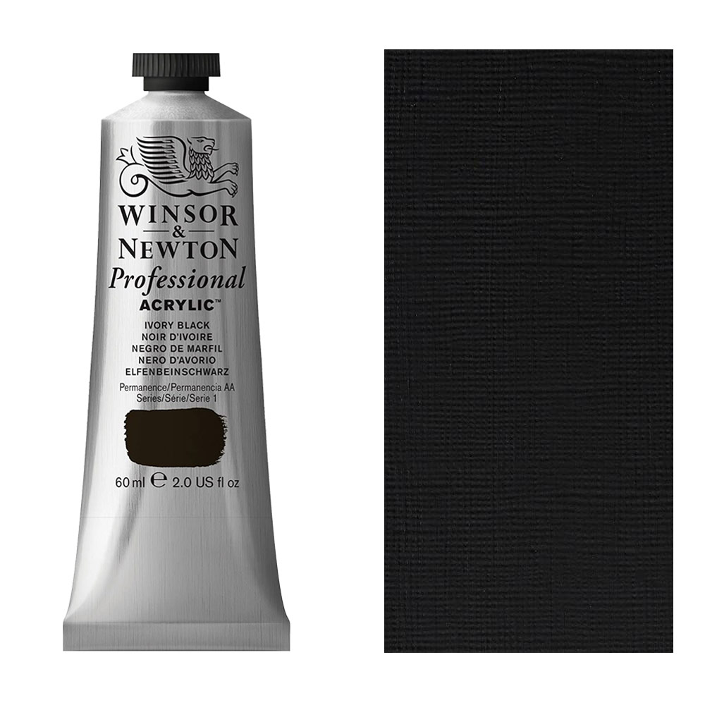 Winsor & Newton Professional Acrylic 60ml Ivory Black
