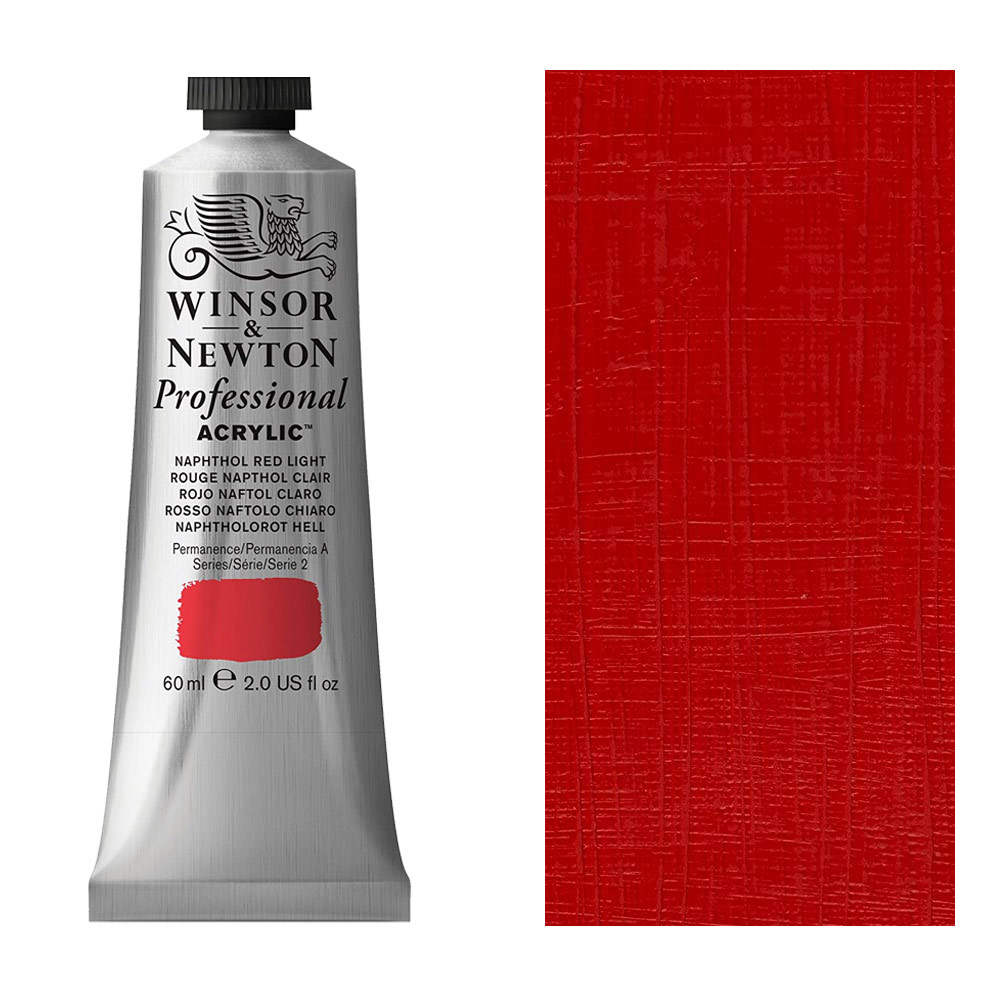 Winsor & Newton Professional Acrylic 60ml Naphthol Red Light