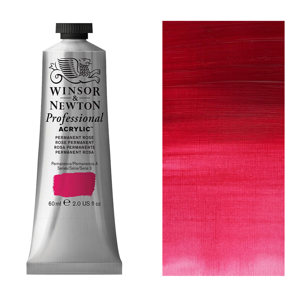 Winsor & Newton Professional Acrylic - Permanent Rose 60 ml