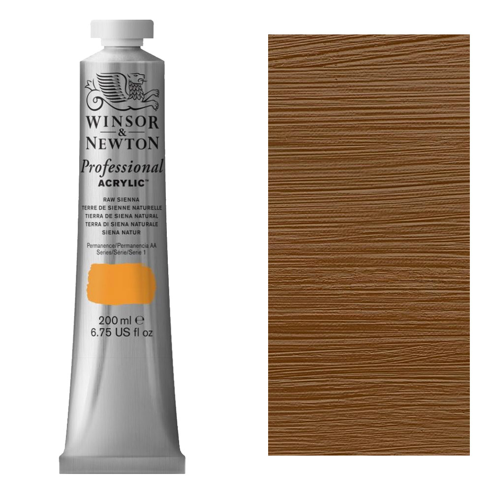 Winsor & Newton Professional Acrylic 200ml Raw Sienna