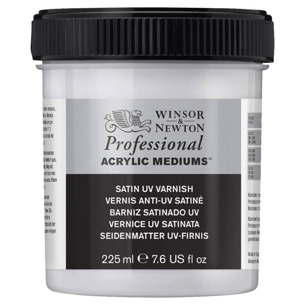 Winsor & Professional Acrylic Satin UV Varnish 225ml