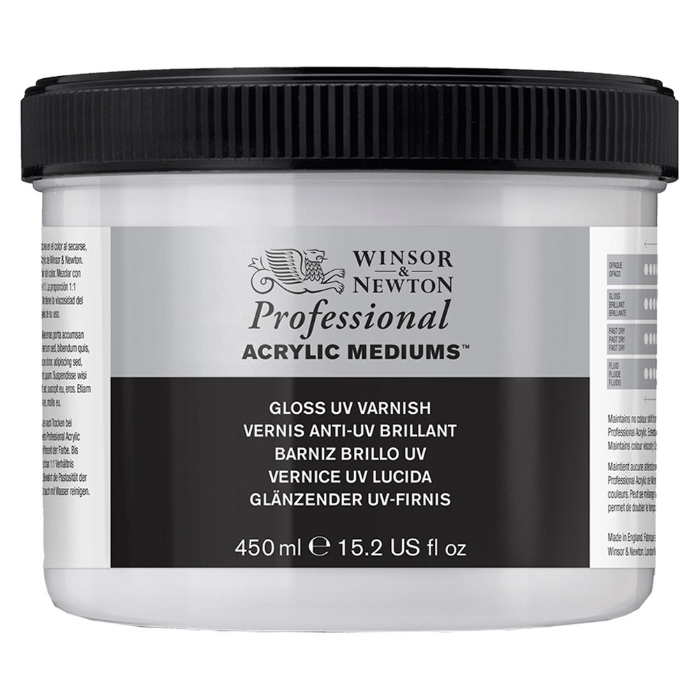 Winsor & Newton Professional Acrylic Gloss UV Varnish 450ml