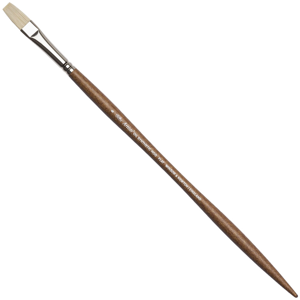 Winsor & Newton Artists' Oil Synthetic Hog Brush Flat #6