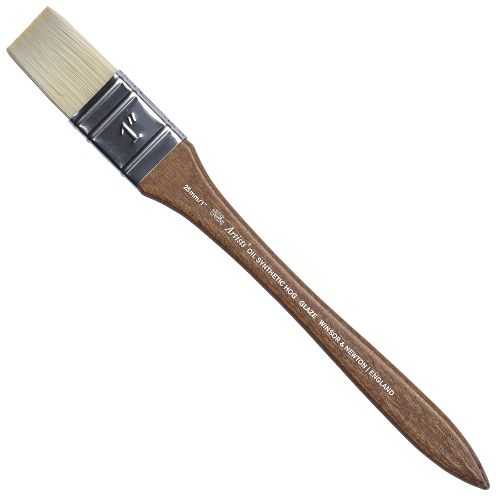Winsor & Newton Artists' Oil Synthetic Hog Brush Glaze 1"