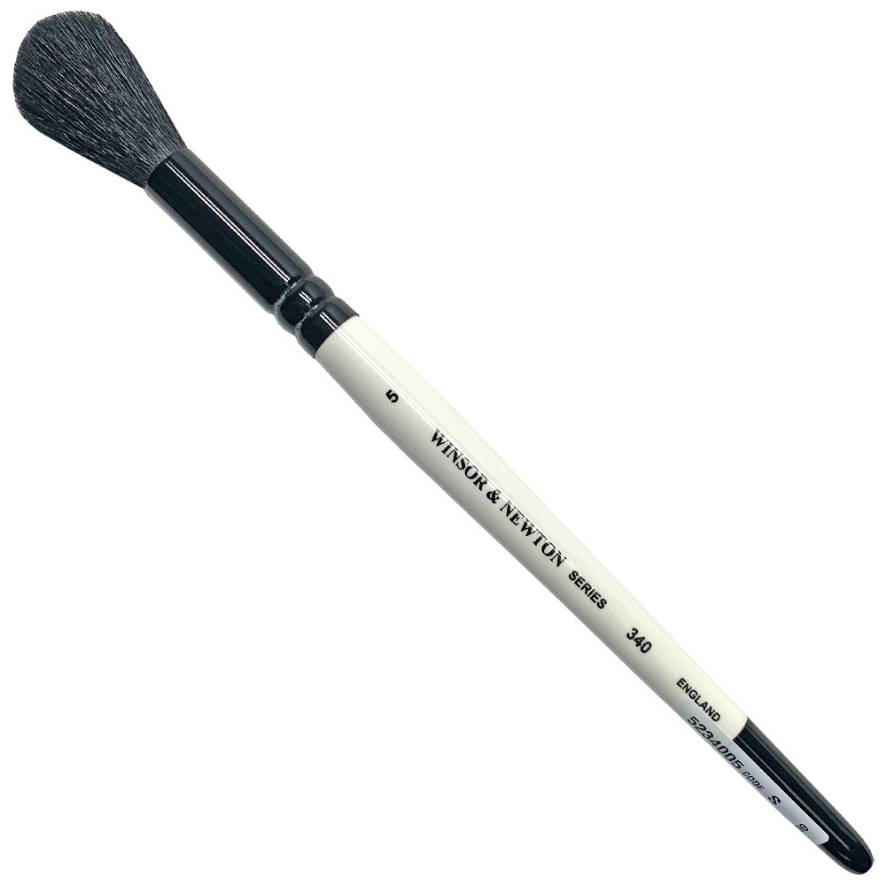 Winsor & Newton Series 340 Goat Hair Brush Wash #5 Black