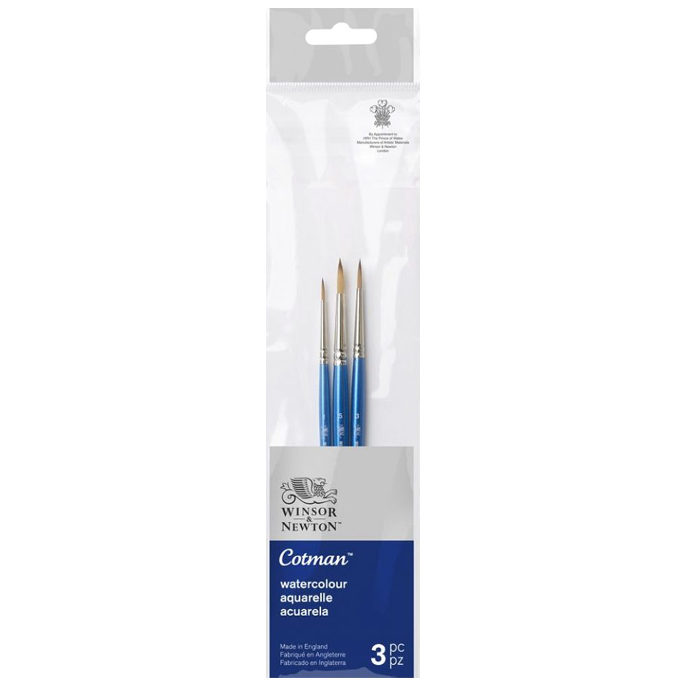 Winsor & Newton Cotman Watercolour Brush Set 3pk #1