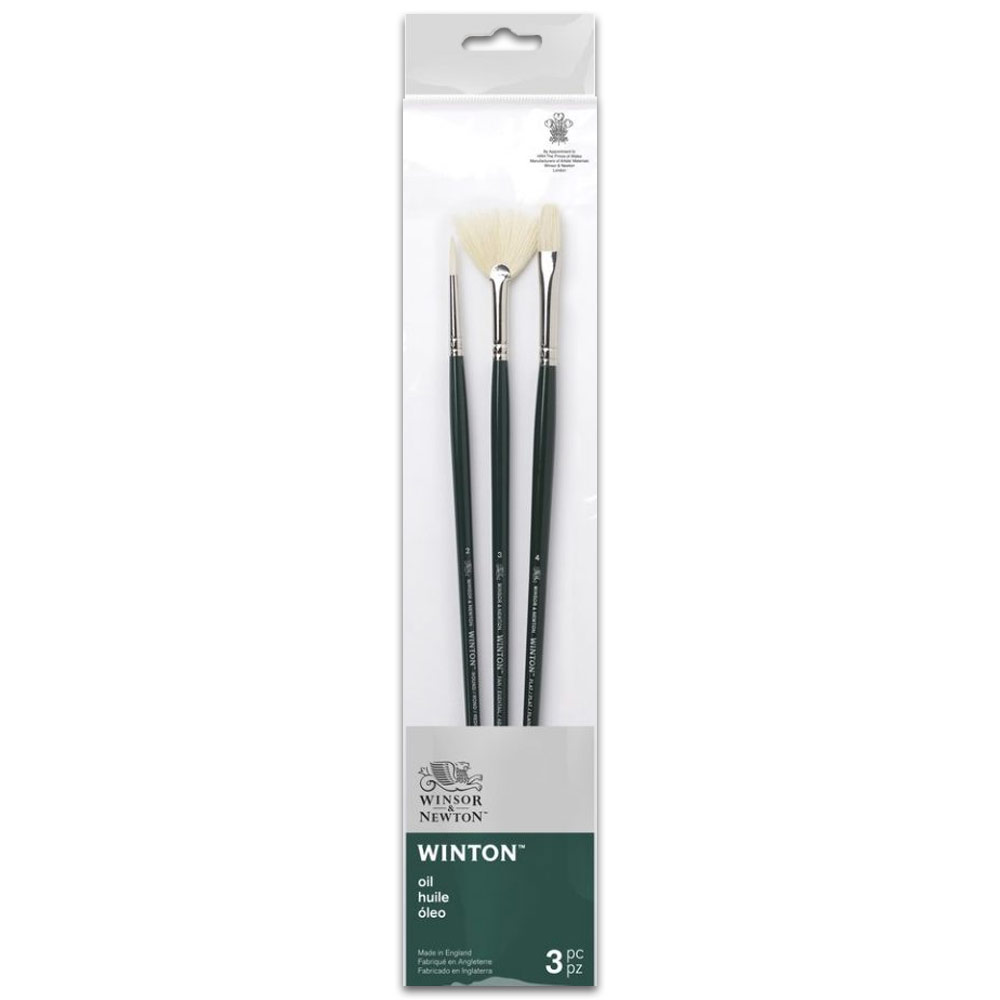 Winsor & Newton Winton Hog Bristle 3 Pack #3