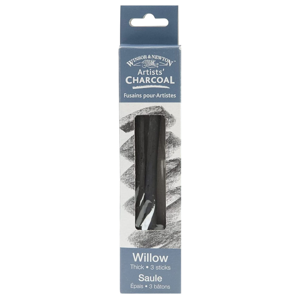 Winsor & Newton Artists' Willow Charcoal 3 Pack Thick